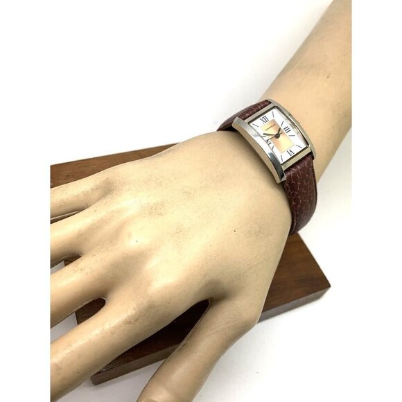Caravelle by Bulova Women\'s Watch 45L187 Quartz Rose White Dial Brown Le… main image 8